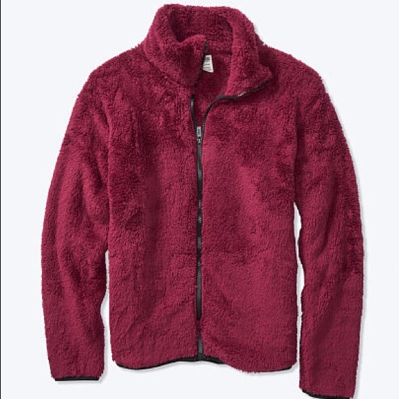 💗VS PINK RUBY TEDDY SHERPA FULL ZIP JACKET - Picture 2 of 4
